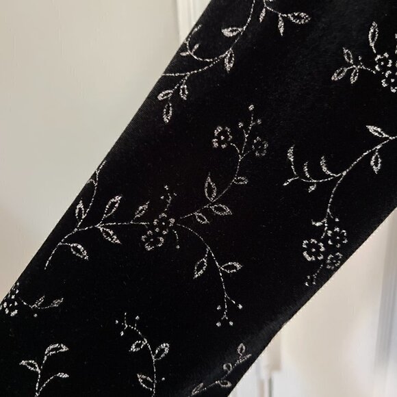 Vintage R&M Richards Dark Academia Black Silver Whimsigoth Velvet Top Blazer 6P - Picture 9 of 11